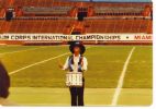 Photo of 1983 Sky Ryders Sanare, Denny, performing at DCI Finals Individual and Ensemble.